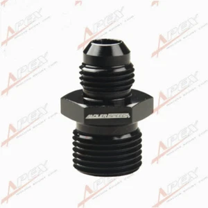 Straight Male -6AN 6AN AN-6 Flare To M18x1.5 Metric Fitting Adapter Aluminum  - Picture 1 of 5