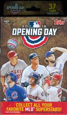 2018 Topps Opening Day Baseball Factory Sealed Hanger Box Ohtani RC!!!