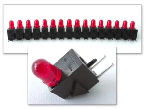 16x LED Lampen rot Ø 3 mm 10 mA 09H0160-60 ELMA Modellbau Leuchtioden LM5-16 - Picture 1 of 5