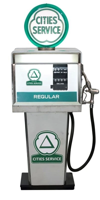 Bennett Modelo 3013 Cities Service NUEVO Letrero 24 x 48" EE. UU. ACERO XL Talla Foto 1 de 1