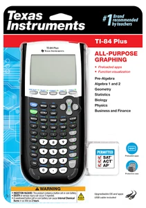 Texas Instruments TI-84 Plus All Purpose Graphing Calculator Black - Picture 1 of 3