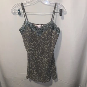 Victoria’s Secret Women's Sexy Leopard Print Brown Green Camisole Size S - Picture 1 of 7
