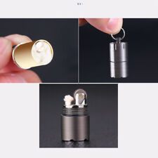 Mini Kerosene Lighter Key Chain Pendant Outdoor Survival Tool Gift for  ZP