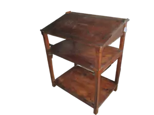 Leggio - scrittoio - bureau in cirmolo - castano primi 900 - etagere - scaffale - Foto 1 di 9