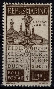 1923 San Marino Series Pro Volunteers Fallen O Maimed 1 V.Centred MNH MF106842 - Picture 1 of 2