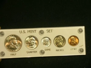 1950 Brilliant Uncirculated Coin Year Set  - White Capital Holder   Birth Year - Picture 1 of 6