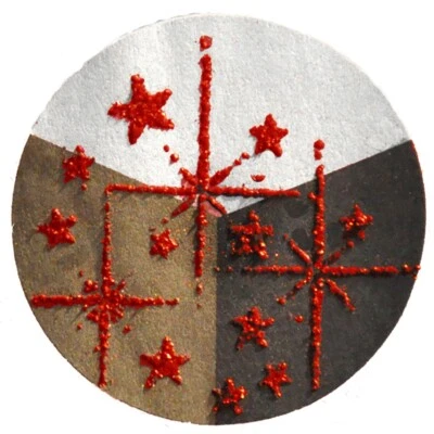 STEMPEL-GALERIE Embossing Pulver - Rot Glimmer - 10g - 65067 - Embossingpulver Powder Puder