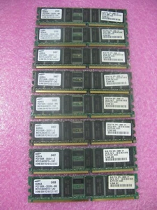 Lot 4 of Sun X7403A 1GB kit (2 * 512MB) 370-4939 PC2100R ECC for V240 Samsung - Picture 1 of 3