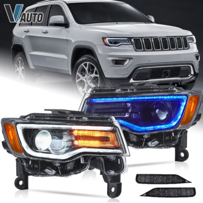 Faros LED todoterreno VLAND 2014-2022 para Jeep Grand Cherokee IP67 impermeables Foto 1 de 4