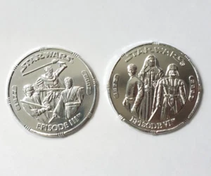Star Wars Episode 3&6 Coins 30 Anniversary Collection Return Jedi & Revenge Sith - Picture 1 of 2