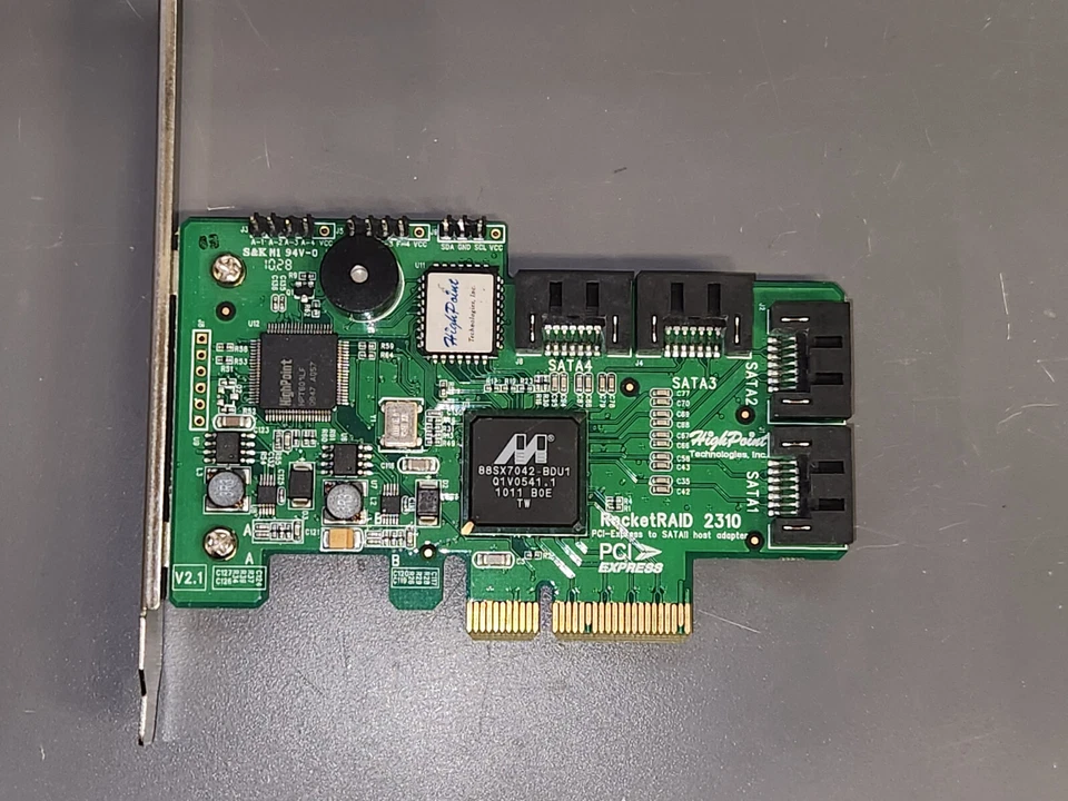 HighPoint RocketRAID 2310 4-Port SATA II 3Gb/s PCIe x4 Host Adapter - Image 1 of 1