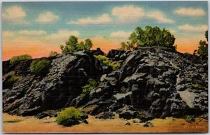 Flagstaff Arizona AZ, Volcanic Lava, Mt. Taylor, San Francisco Peaks, Postcard - Picture 1 of 2