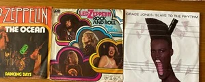 7" Single 3 Stück Schallplatten 70er/80er Jahre, LED Zeppelin/Grace Jones - Bild 1 von 2