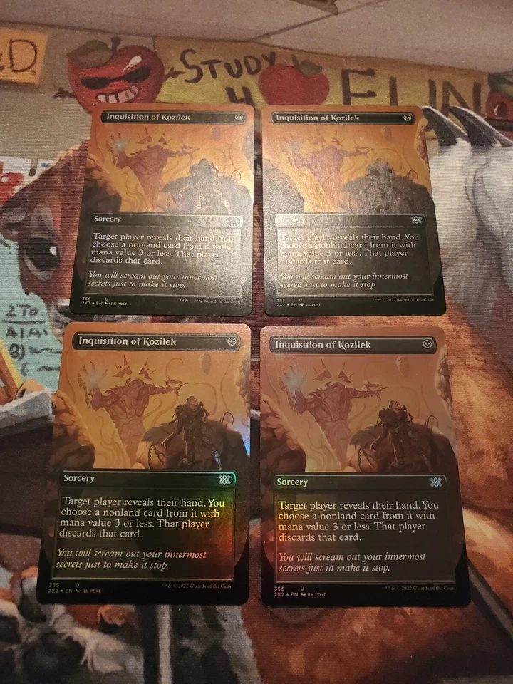 MTG Magic 4x FOIL Borderless Inquisition of Kozilek Double Masters - Image 1 of 1