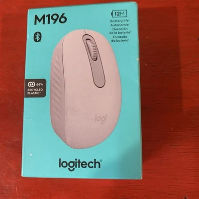 Logitech Wireless Connection Ports M196 Mouse Bluetooth Compact - Image 1 of 4
