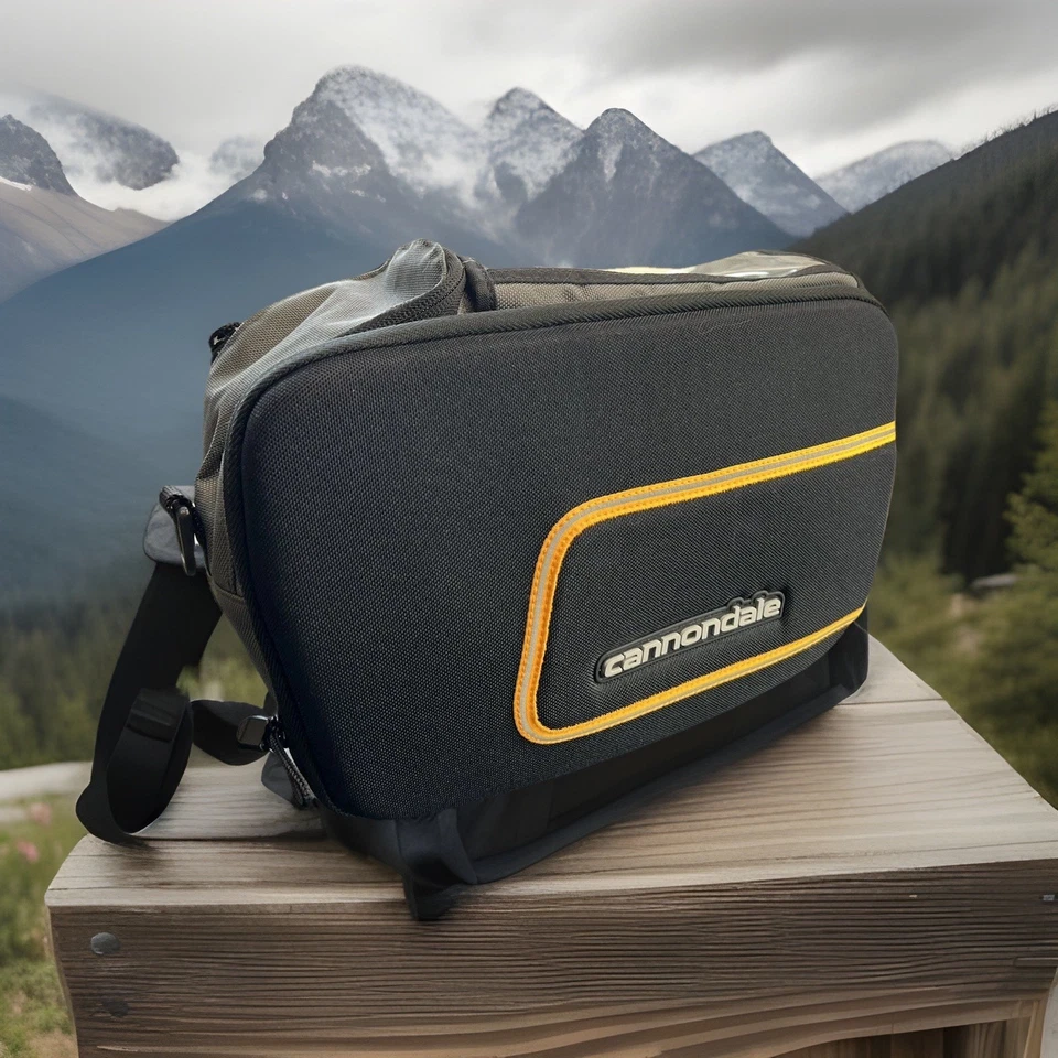 Cannondale Bolso Manillar Bicicleta Alforja Convertible Hombro Bicicleta Bolso Computadora Foto 1 de 4