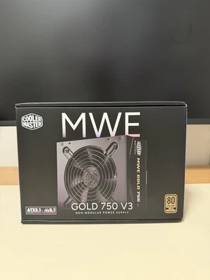 Cooler Master MWE Gold V3 750W 80+ Gold PCIe 5 ATX 3.1 Power Supply - Black - Image 1 of 4