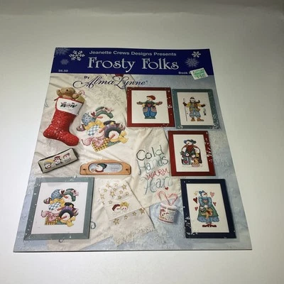 Jeanette Crews Designs Frosty Folks Counted Cross Stitch Pattern Booklet 9P - Image 1 of 2