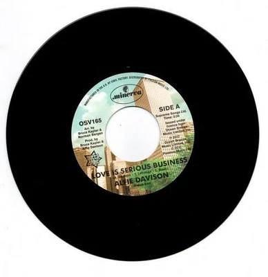 ALFIE DAVISON Love Is A Serious Business - Northern Soul 45 (Outta Sight) 70s 7" - image 1 of 3