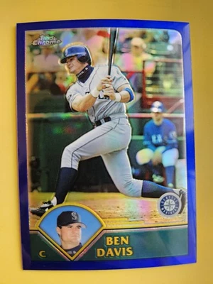 2003 Topps cromo refractor azul/699 #416 Ben Davis - Seattle Mariners Foto 1 de 2