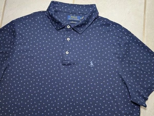 Ralph Lauren Polo Men's XL Golf Shirt Blue Short Sleeve Custom Slim Fit Stretch - Picture 1 of 7