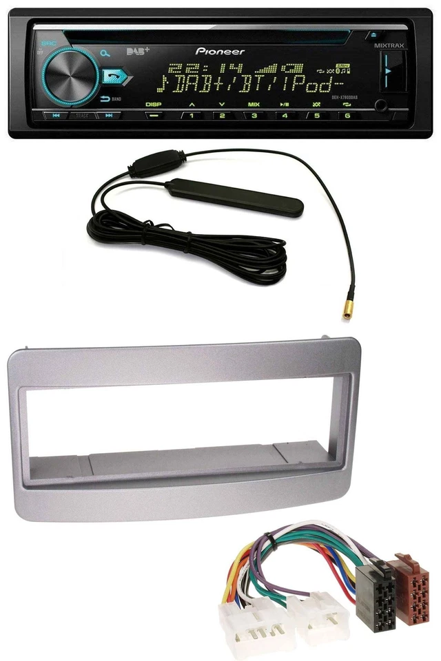 Pioneer CD MP3 AUX DAB USB Autoradio für Toyota Celica MR2 dunkelsilber - Bild 1 von 4