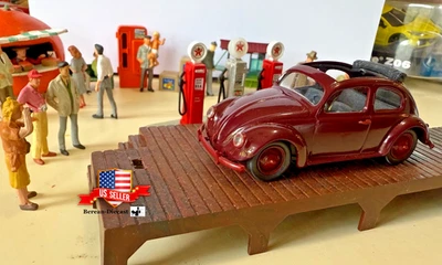 1/43 Vintage Vitesse #401.2/'47 Burgundy Volkswagen Open Sunroof C9.0-Loose - Image 1 of 4