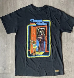 Steven Rhodes "Timmy Has A Visitor" schwarzes T-Shirt - Medium - Bild 1 von 2