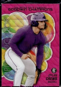 Upper Deck 2023 Goodwin #SCP-84 Dylan Crews Splash of Color Platinum Pink Wave - Foto 1 di 2