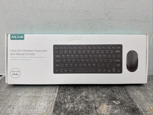 Combo de teclado y ratón inalámbricos Jelly Comb (negro y gris) 2,4G - Imagen 1 de 4