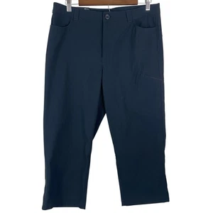 Pantalones capri Eddie Bauer Tech para mujer talla 10 ligeros elásticos negros lisos - Imagen 1 de 16