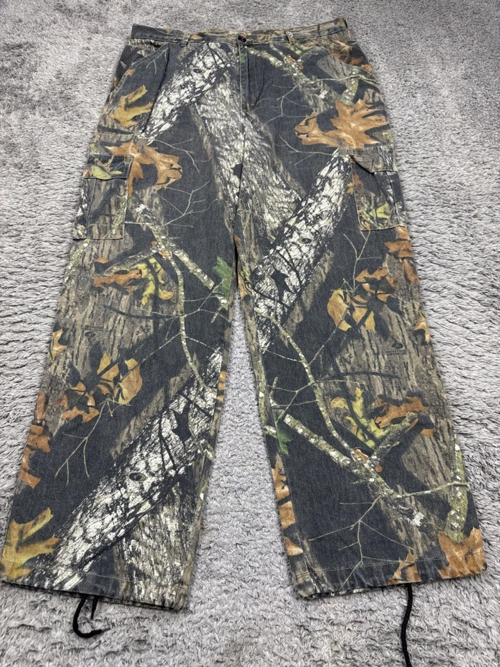 Field Staff Pants Men 40x32 Mossy Oak Breakup Camo Outdoor Hunter Cargo Wide Leg - Image 1 of 4
