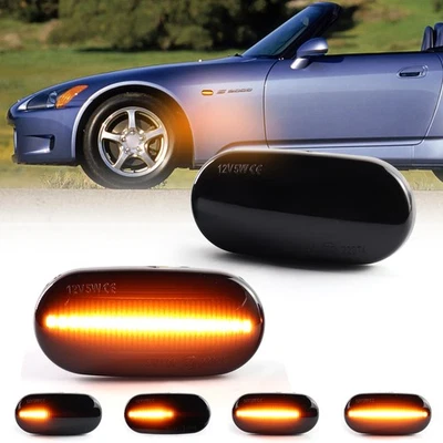 Luz de giro LED dinámica LED para Honda Civic Acura CRX Integra Fit Foto 1 de 4