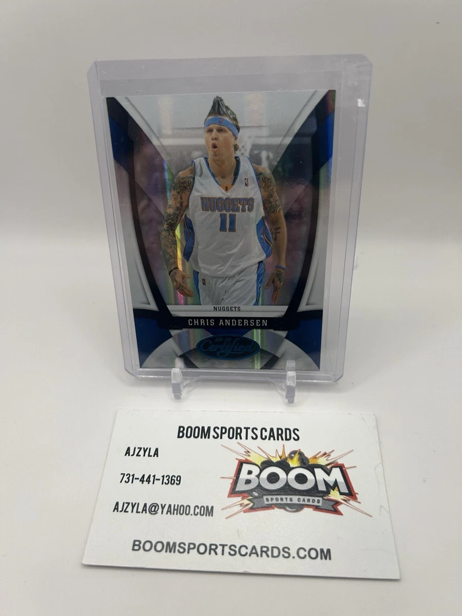 Chris Andersen Basketball Serial Numbered Sports Trading Cards