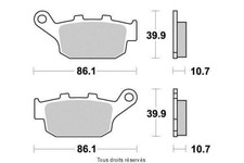 Brake Pad Perftec Motorcycle Buell 1200 S3T Thunderbolt 1997 To 1999 Ar