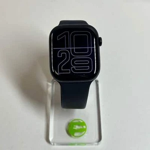 GPS Only Apple Watch Series 10 46MM Midnight Aluminum Black Sport Band MWY43LW/A - Zdjęcie 1 z 6