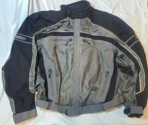 Olympia Moto Sports Armoured Motorcycle Jacket Mens 2XL XXL Double Zip Out Liner - Picture 1 of 24