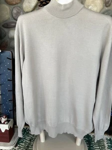 MARCONI MADE IN ITALY Men's Soft Creamy Beige Sweater  SZ LG Good USED Condition - Picture 1 of 7