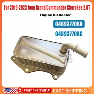 4893770AD Engine Oil Cooler for Jeep Grand Commander Cherokee 2.0T 2019-2023 NEW - Picture 1 of 5