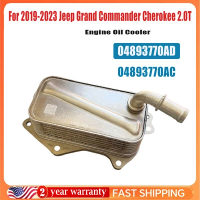 4893770AD Engine Oil Cooler for Jeep Grand Commander Cherokee 2.0T 2019-2023 NEW - Image 1 of 4