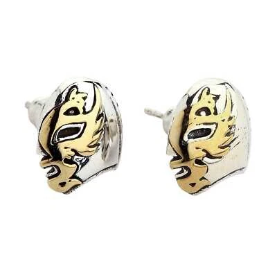 Orecchini a perno in argento sterling con maschera Lucha Libre - Immagine 1 di 4