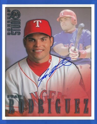 IVAN RODRIGUEZ - Signed/Autographed 1998 Studio 8x10 Photo-Card BAS Beckett COA - Image 1 of 3