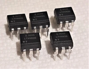 5-Pieces of  LITEON LTV 4N35 OPTOCOUPLER in 6-Pin DIP - Picture 1 of 3