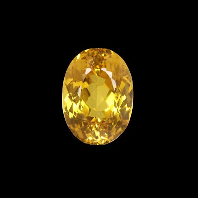 Brazil Yellow Citrine 24. Carat Oval Cut Loose Gemstone For Gift - Image 1 of 4