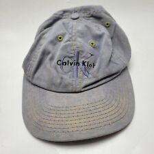 Calvin Klein Jeans CK Hat Cap Gray Adult Used Snapback Vtg Usa G29