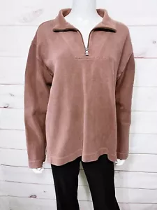 Tommy Bahama Damen 1/4 Zip Pullover Größe L (12/14) Braun Langarm - Bild 1 von 9