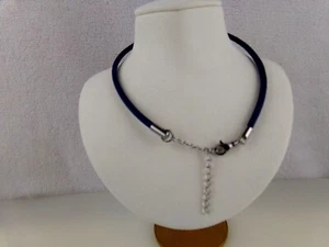 Necklace or Choker Soft Leather Lobster Clasp 3mm Round - Picture 1 of 23