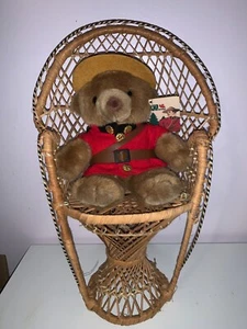 VINTAGE Royal Canadian Mounted Police 7” Collectible Teddy Bear - Picture 1 of 3