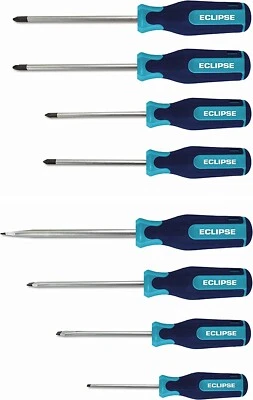 Eclipse ESD8PS 8 Piece Slotted, Phillips & Pozi Screwdriver Set - Image 1 of 2