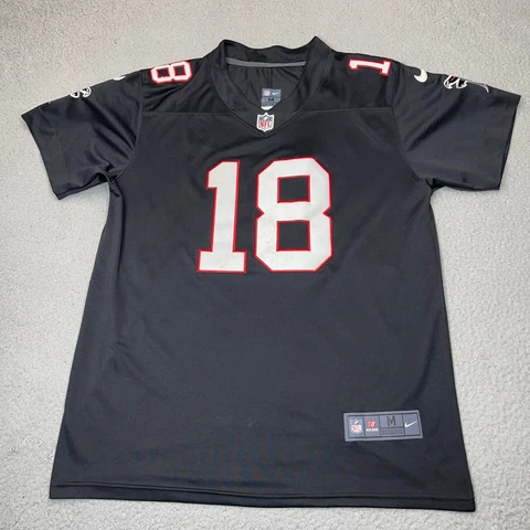 Atlanta Falcons Football Jersey Adult Medium Black Nike Logo NFL Ridley Mens Cover
